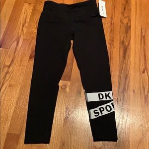 DKNY Sport  logo pull on legging sz S